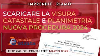 Scaricare la visura catastale e planimetria  Nuova procedura 2024 [upl. by Anitnerolf770]