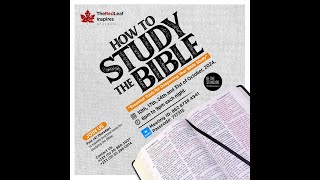 How to study the Bible  Part 3 [upl. by Marshall]