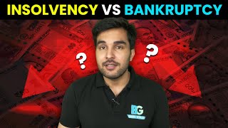 Insolvency and Bankruptcy  Meaning and Difference Between Them  Hindi [upl. by Erdnaid]