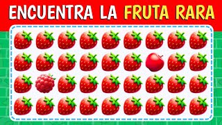 Encuentra el Emoji Raro  Edición de Frutas 🍓🍏🥑  Niveles Fácil Medio Difícil [upl. by Nerek181]