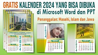 Cara Mudah Membuat Kalender Tahun 2024 di PowerPoint  Kalender Pribadi yang Cantik [upl. by Lopez]