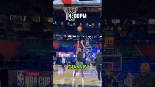 This is how Giannis WARMED UP for the NBA Cup in Las Vegas [upl. by Sybille]