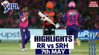 SRH vs RR Full Match Highlights RR vs SRH Today Match Highlights  IPL Highlights [upl. by Centonze106]