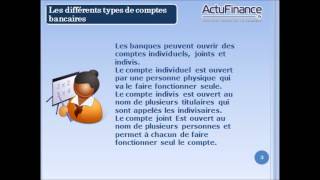 Quels sont les différents types de comptes bancaires [upl. by Hammad677]