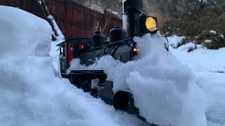 GScale Live Steam in the Snow [upl. by Enylhsa249]