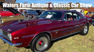 Waters Farm Antique and Classic Car Show has their largest turnout ever with 387 cars [upl. by Enomsed]