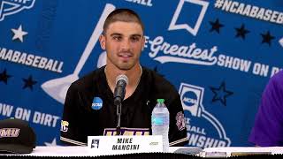 JMU Baseball 202324  June 2 Postgame Press Conference vs NC State  Raleigh Regional Final [upl. by Helse]