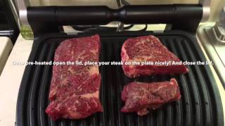 How To Cook A Perfect Steak With Tfal OptiGrill [upl. by Haimarej]