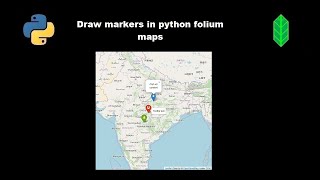 Markers on python folium maps [upl. by Attenrev]