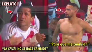 LA BRONCA de CALLENS Y LAPADULA tras ser CAMBIADOS en el GOL de COLOMBIA  PERU VS COLOMBIA HOY [upl. by Nanah]