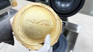 ufo burger machine customized super big mold logo burger machine [upl. by Airdnaxila]