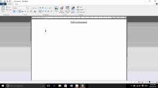 Windows 10 Tips and tricks Basic word processor to write letters and simple documents Wordpad [upl. by Bowerman]