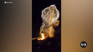 Explosion After Ukraine Strikes Crimea Port  VOA News [upl. by Ybba]