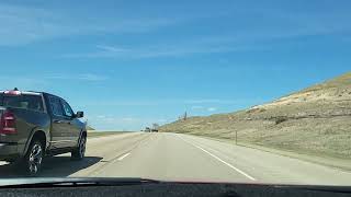 Ride along from Buffalo Wyoming to Sheridan Wyoming I90 wyoming [upl. by Galasyn]