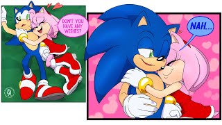 quotHis Lucky Starquot  Sonamy Comic Dub Sonic x Amy Compilation Evay [upl. by Rhianna56]