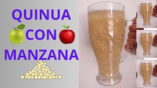 Refresco de Quinua con Manzana nutritiva y deliciosa [upl. by Htesil]