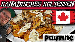 Poutine  Kanadisches Kultessen im Jäger Style  Pommes in Jäger Soße [upl. by Acinomahs]