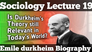 Lec 19  Emile Durkheim Biography in Hindi  Sociology Optional for UPSC [upl. by Jueta]