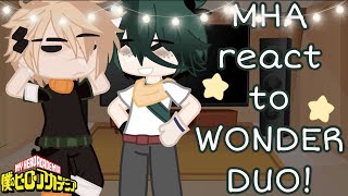 MHA react to wonderduo  REPOST  before SECOND war [upl. by Aivilys]