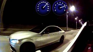 F80 BMW M3 vs W205 Mercedes AMG C63s Edition 1 Rolling Race [upl. by Suissac]