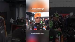 Lando Norris reaction after p6 in Brazil gp trending formula1 landonorris mclarenf1 [upl. by Htebarual348]