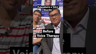 Transforming Puberphonia Unveiling the Power of Voice Therapy  Before After By slpsanjaykumar [upl. by Ardnael]