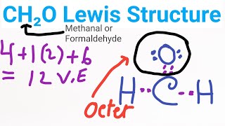 CH2O Lewis Structure Lewis Dot Structure for CH2O Methanal or Formaldehyde Lewis Structure [upl. by Clarkin]