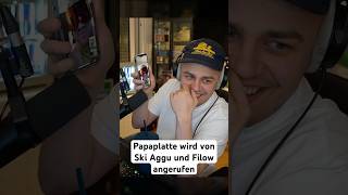 Papaplatte wird von Filow und Ski Aggu wegen den StreamAwards angerufen papaplatte [upl. by Nola]