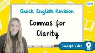 How Do You Use Commas for Clarity  KS2 English Concept for Kids [upl. by Edison]