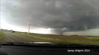 Twin Tornadoes  Pilger NE  June 16 2014 [upl. by Pacificia]