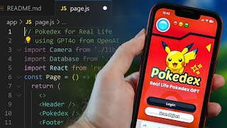 How I made a Pokedex for Real Life with AI  GPT4o [upl. by Euqinommod]