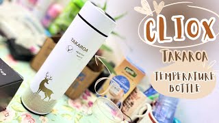 Cliox Takaroa Thermometer Water Cup Unboxing and Review  Vacuum Steel Insulated Bottle [upl. by Blinnie]