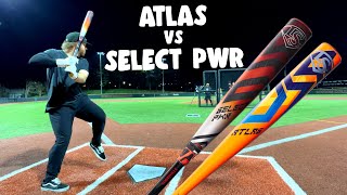 ATLAS vs SELECT PWR  Louisville Slugger BBCOR Showdown BROKEN BAT [upl. by Lolita336]