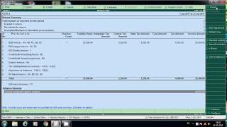 Advance Receipt GST Adjustment Entries in Tally ERP9 Rel61 [upl. by Assiralk]