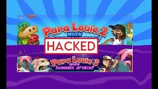 Papa Louie 2 and 3 Hacked GameplayTutorial [upl. by Nenney]