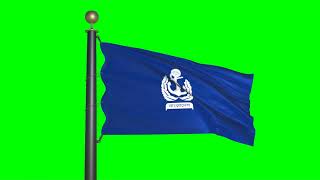 Chief of Naval Staff Bangladesh Flag green screen [upl. by Alegnave68]