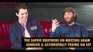 The Safdie Brothers on Meeting Adam Sandler amp Peeing on Set [upl. by Einnoc]