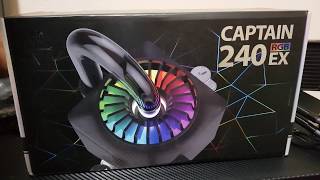 Deepcool Captain 240 EX RGB Installation and Review [upl. by Vihs949]