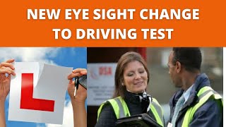 Eye sight test changes for driving test 2022 [upl. by Claud]