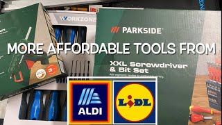 Affordable tools from Aldi Workzone and Lidl Parkside range  TOOL GIVEAWAY [upl. by Itsim]