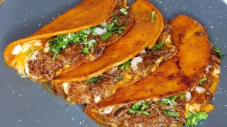 Quesabirrias Birria quesa tacos receta fácil [upl. by Mide]