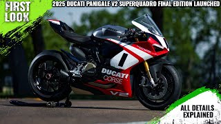 Ducati Panigale V2 Superquadro Final Edition Launched  Explained All Spec Features And More [upl. by Plume]