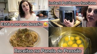 Esta a ser um desafioReceitas na Panela de PressãoOvos e Spaguetti Carbonara instantpot receita [upl. by Dymoke]