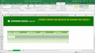 Como criar um quotbanco de dadosquot no Excel  Domine o Excel [upl. by Beaudoin864]