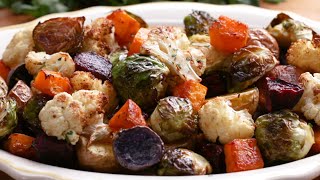 How To Roast Vegetables • Tasty [upl. by Berri844]