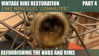 Restoring the WORST bike hub ever  Hercules ‘Commuter’ vintage bike restoration  Part 4 [upl. by Ahselef392]