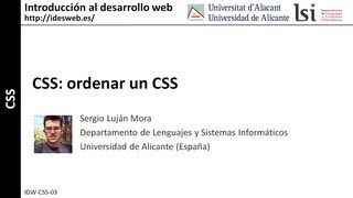 CSS ordenar un CSS [upl. by Hanah273]