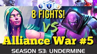 MCOC  Alliance War  Season 53  War 5  8 FIGHTS  Viv Vision Vs Prowler Node 28 [upl. by Leesen]