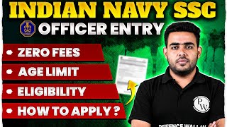 Indian Navy SSC Officer Recruitment 2024  Complete Details  Eligibility Age Limit How to apply [upl. by Nosremaj358]