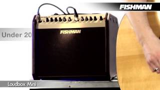 Fishman Loudbox Mini Acoustic Guitar Combo Amplifier [upl. by Dumanian616]